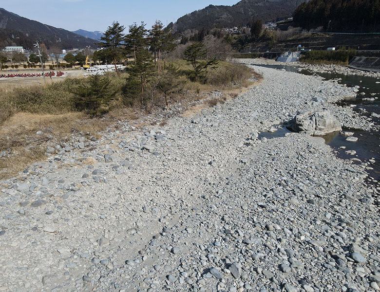 西上田河道掘削工事