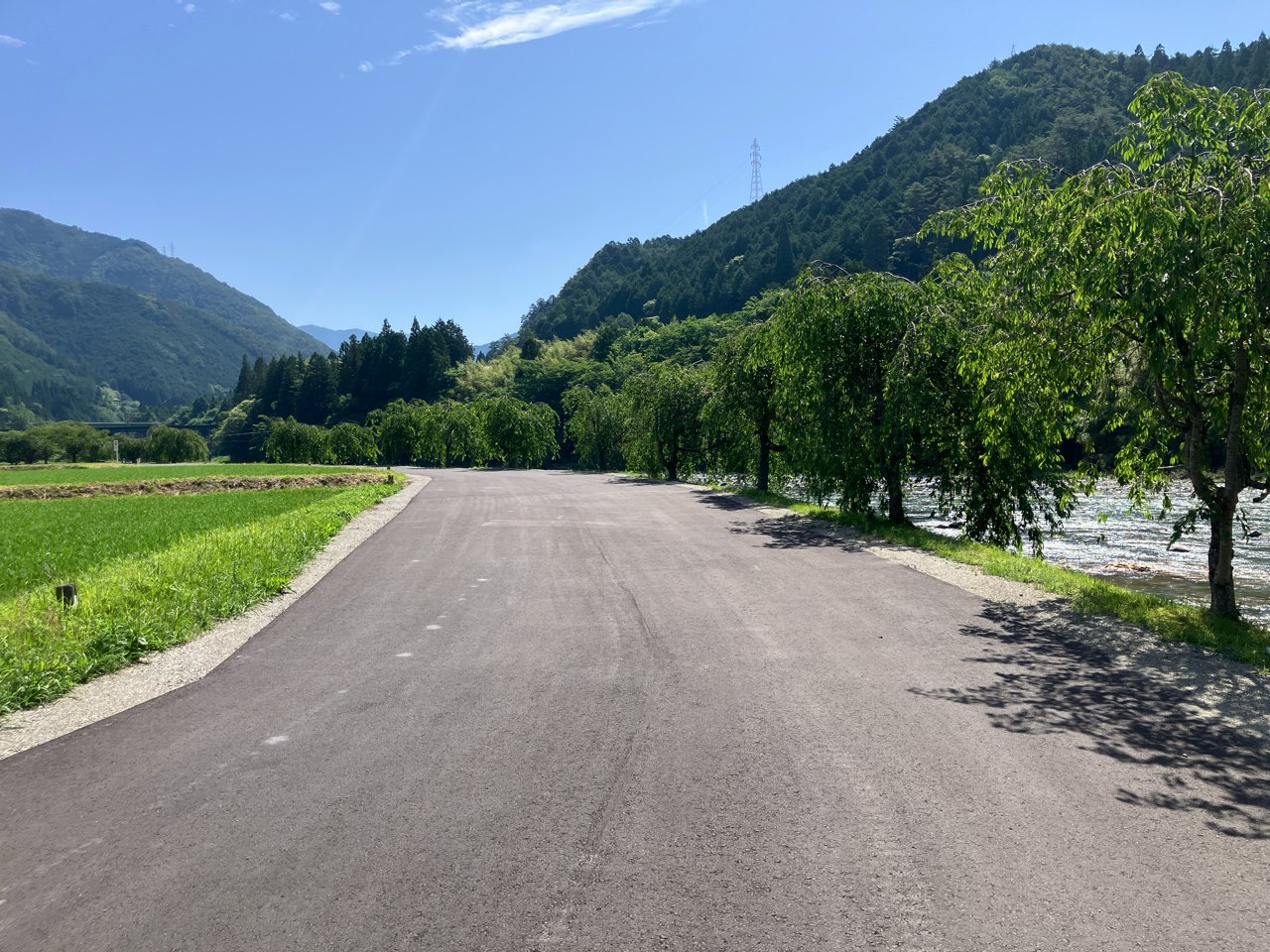 四美地内堤防舗装工事